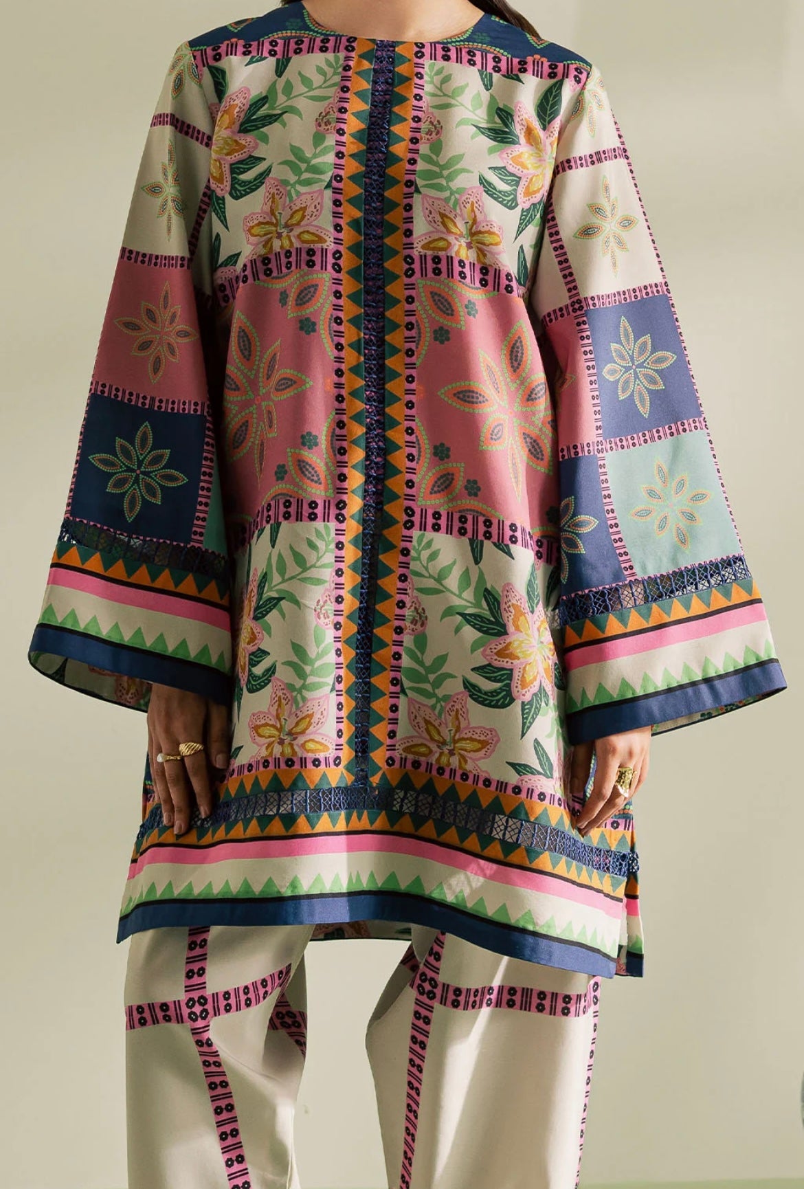 Boho (Stitched 2 Pcs)