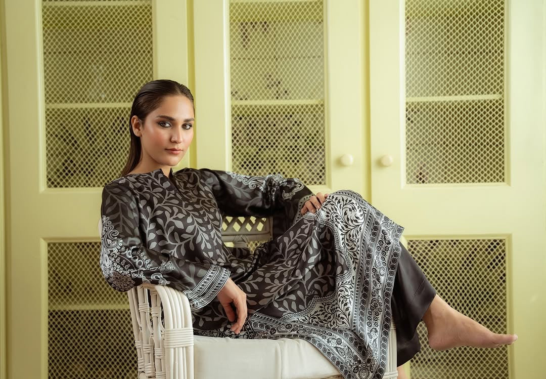 Komal Black (Stitched 2 Piece)