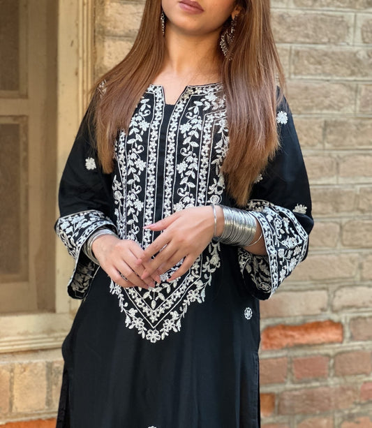 Noir Black (Stitched 2 Pcs)