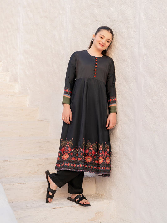 Noir Petale (Stitched 2 Pcs)