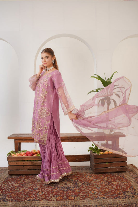 Kajal Pink (Stitched 3 Pcs)