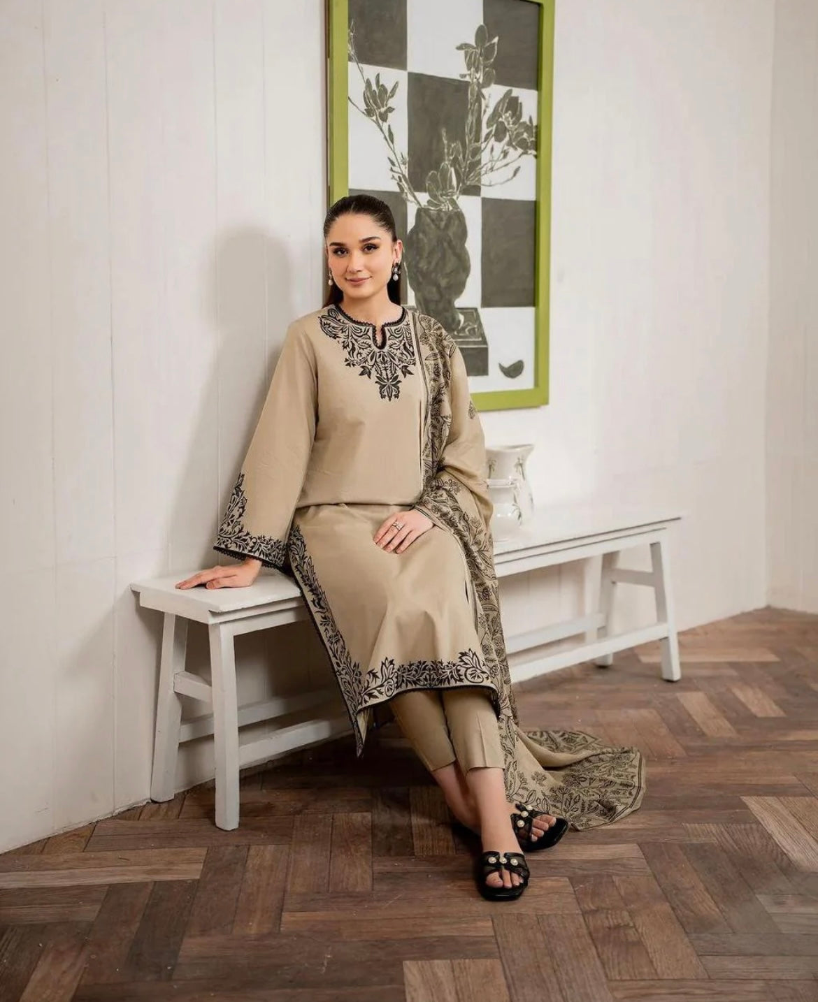 Desert Bloom (Stitched 3 Pcs)