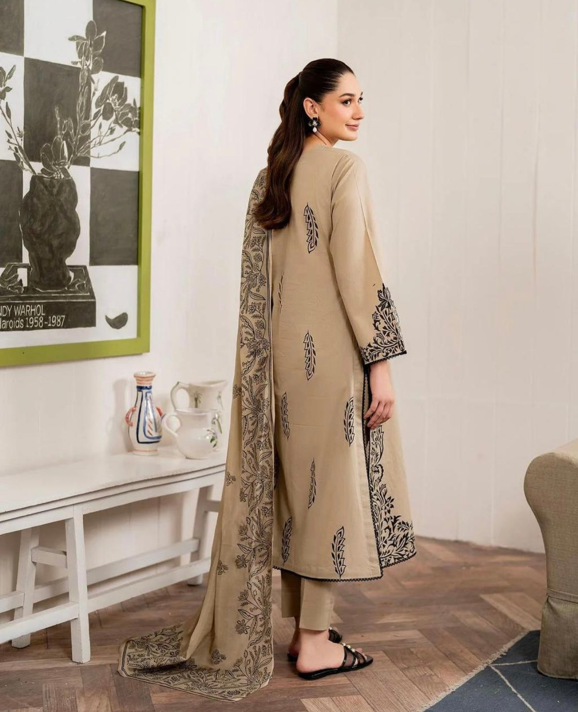 Desert Bloom (Stitched 3 Pcs)