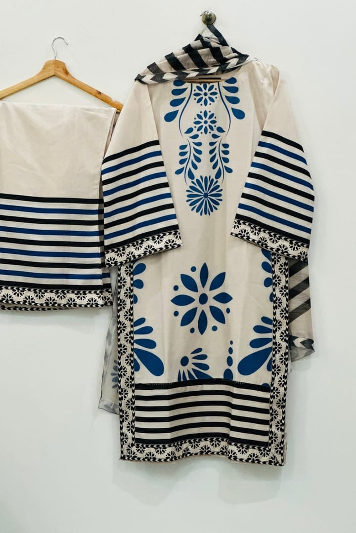 Rangoon (Stitched 3 Pcs)