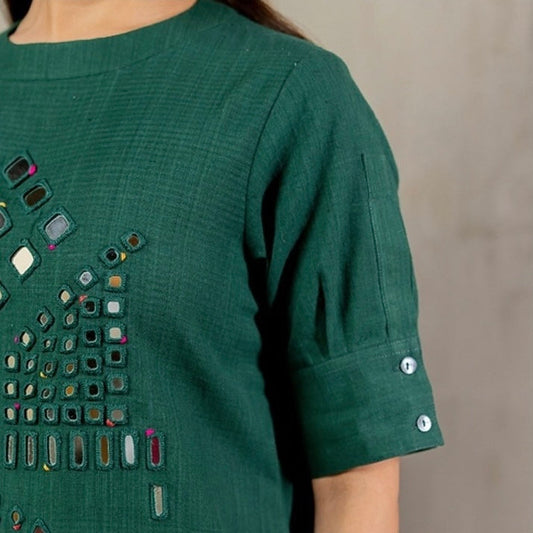 Purvi Green (Stitched 2 Pcs)