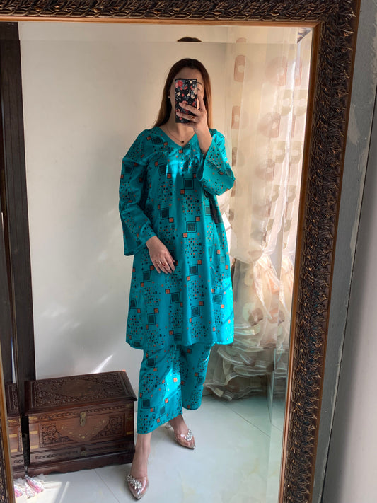 Maha (Stitched 2 Pcs)