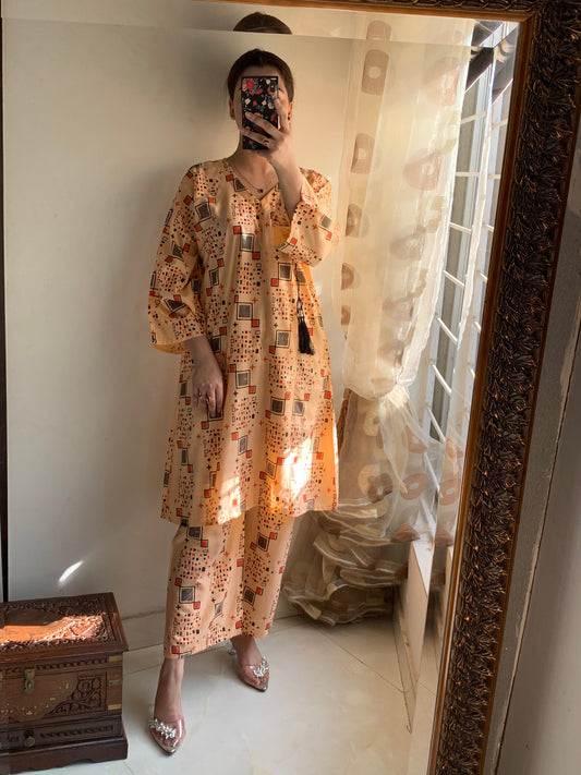 Zimal (Stitched 2 Pcs)