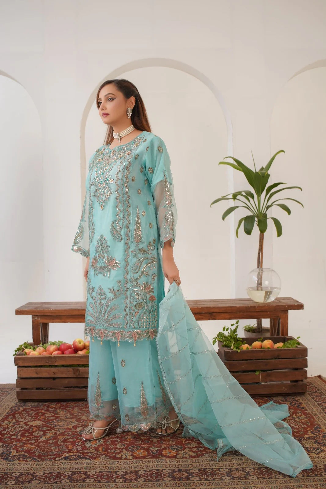 Payal SeaGreen (Stitched 3 Pcs)