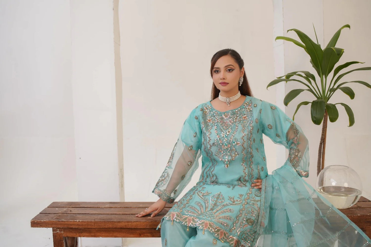 Payal SeaGreen (Stitched 3 Pcs)