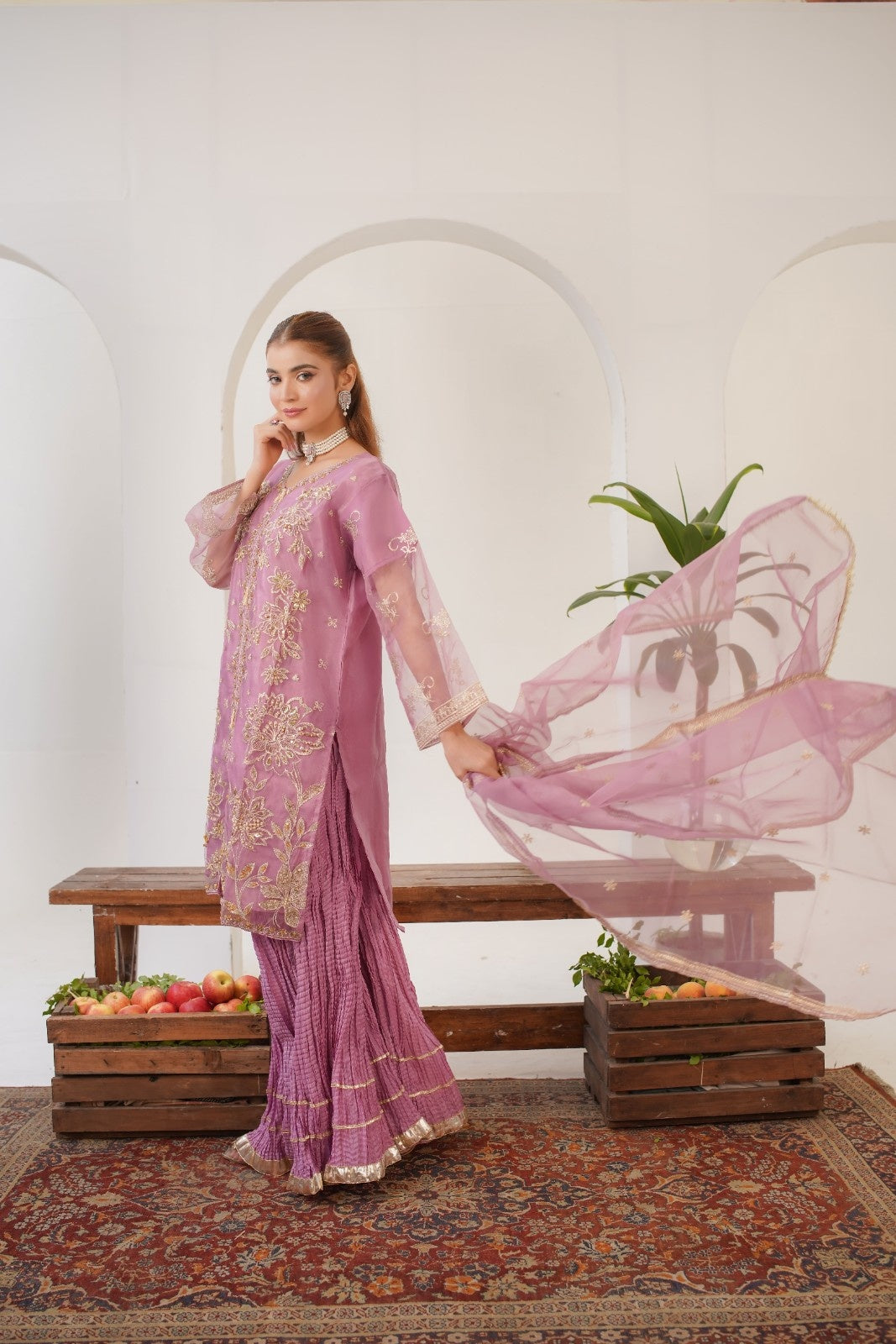 Kajal Pink (Stitched 3 Pcs)