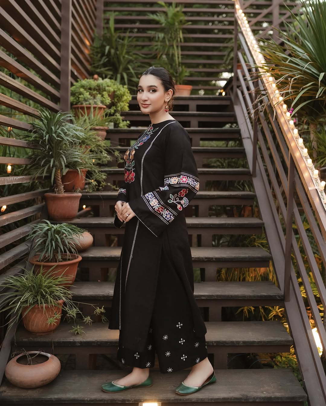 Maya Black (Stitched 2 Pcs)