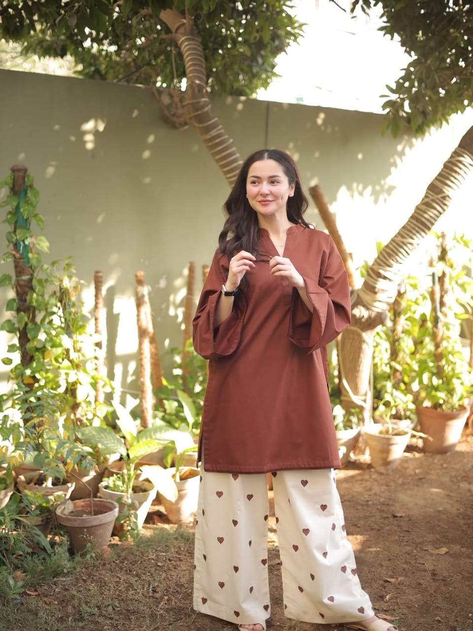 Hearts Chocolate (Stitched 2 Pcs)